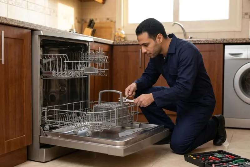 خط إنتاج أجهزة منزلية داخل مصنع حديث